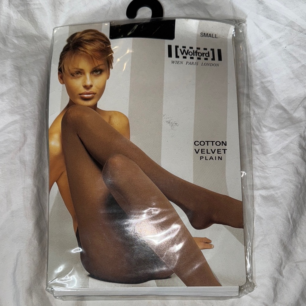Wolford Brown Cotton Velvet Tights